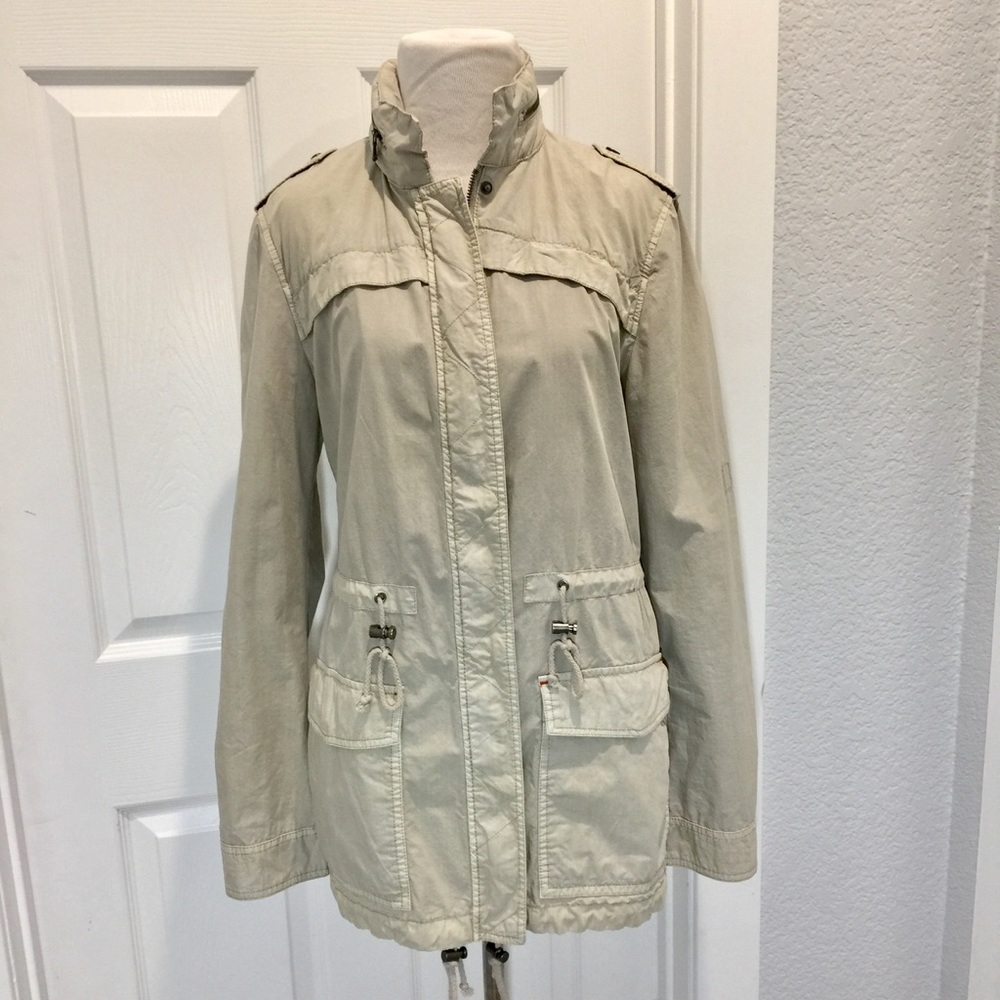 LEVI'S Classic Lightweight Parka Coat Moonbeam - Picture 5 of 8